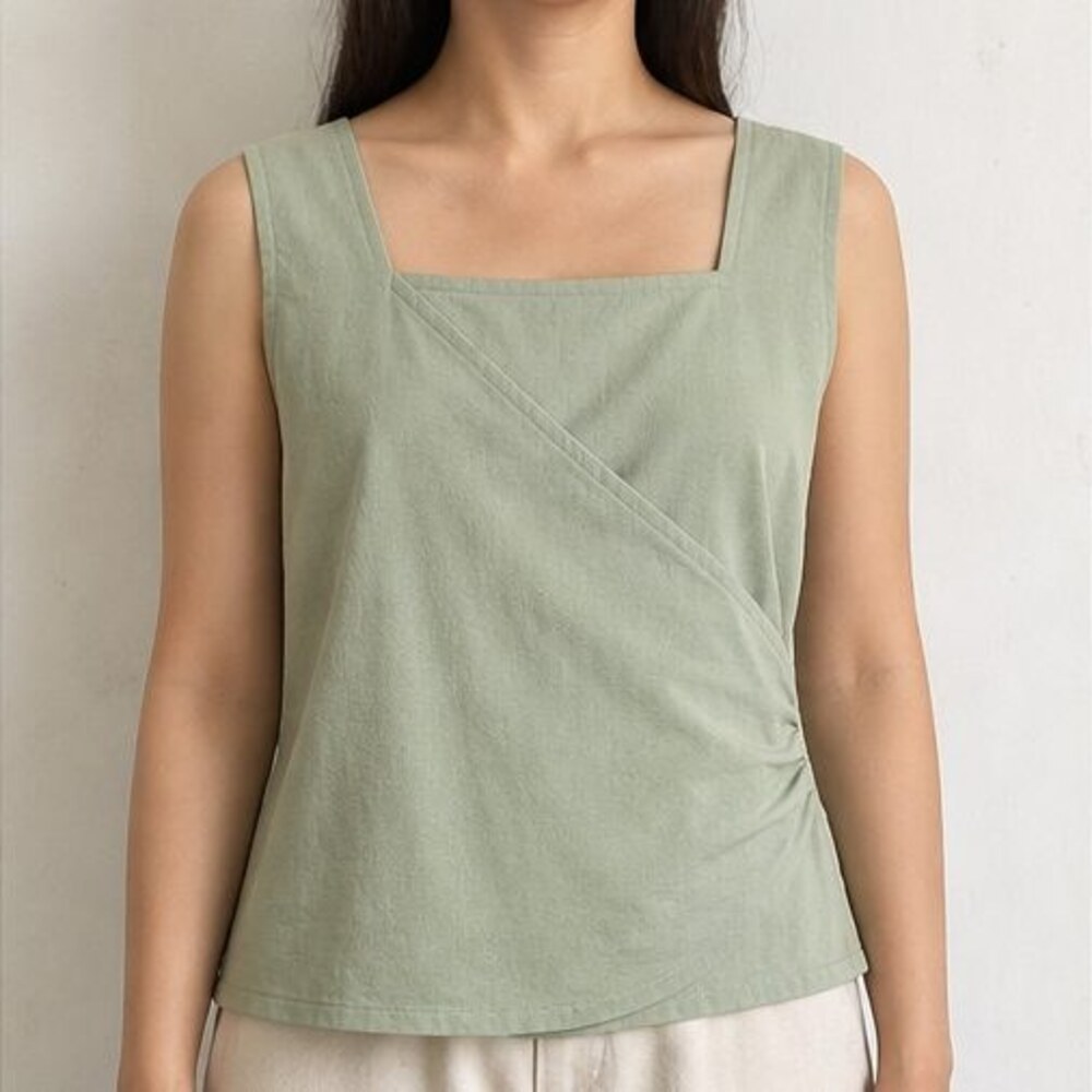 Sage Ruffle Blouse - Picture 2 of 6